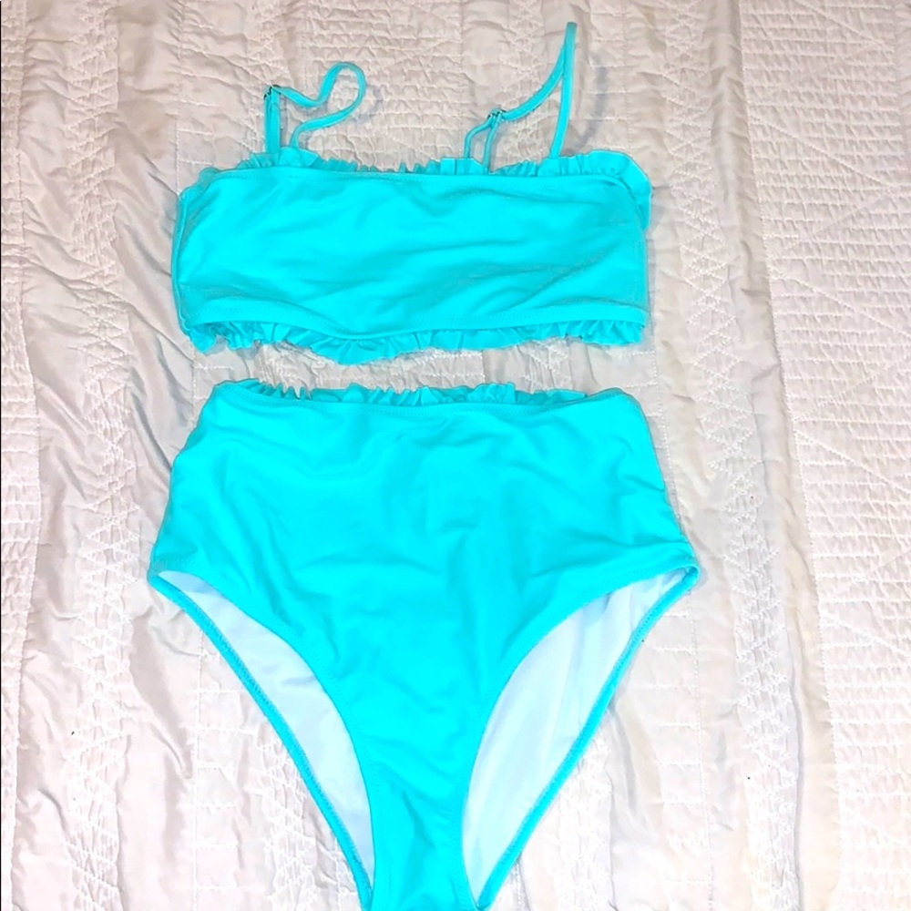 SHEIN Blue Two Piece Swimsuit